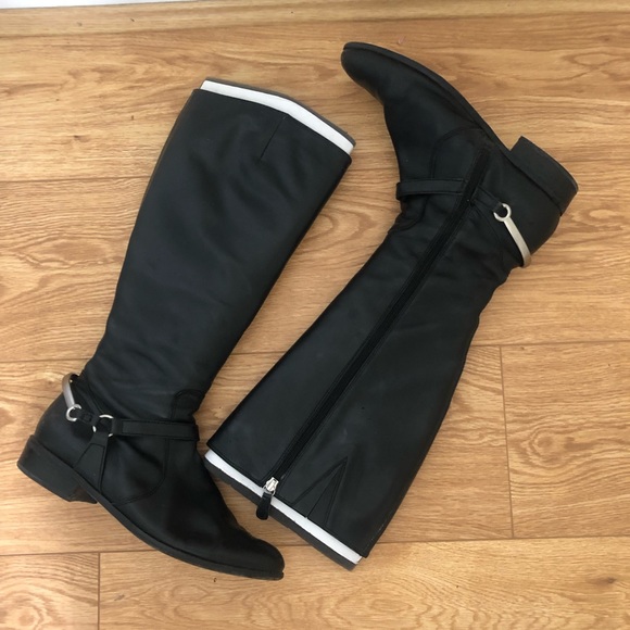 Diana Ferrari leather knee high boots - Picture 2 of 10